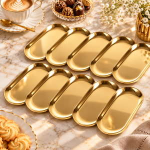 The Orelvara Gilded Oval Catchall Collection